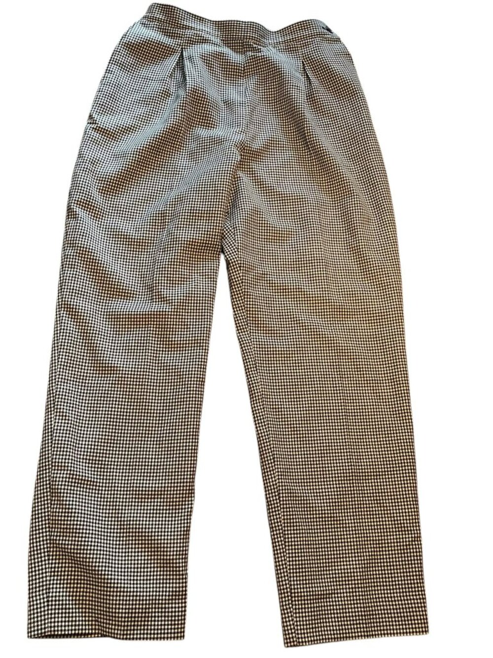 VTG Pendleton Women Pant Virgin Wool Pleated Lined Sz 16 Houndstooth